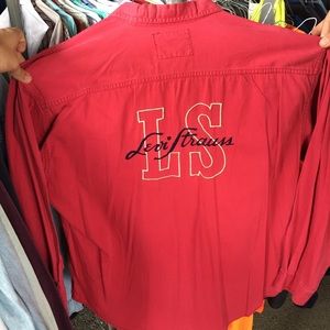 Levi’s Red Denim Longsleeve Shirt